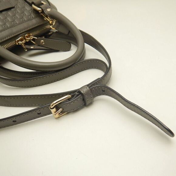 GUCCI Authentic Gray Leather Bag - Picture 5 of 10